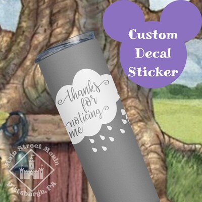 Thanks for Noticing Me Eeyore Decal Sticker - image1